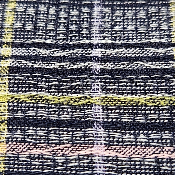 Mordenmiss Artisan Linen Patchwork Dress | Oversized Wabi-Sabi 26” P2P - Picture 10 of 12